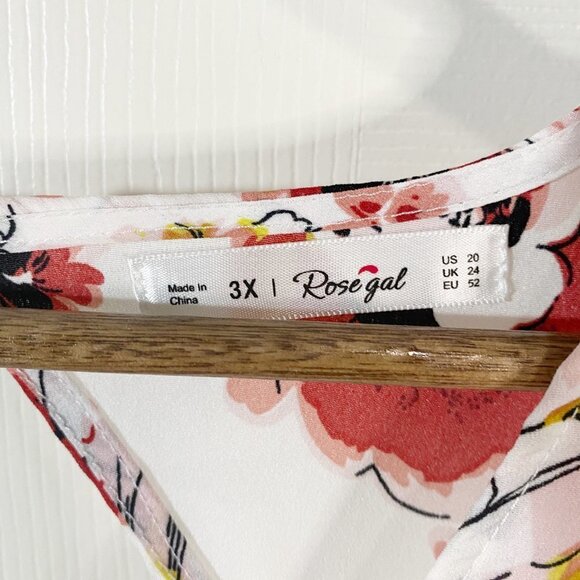 RoseGal - White Floral Romper with Skirt - Picture 14 of 14